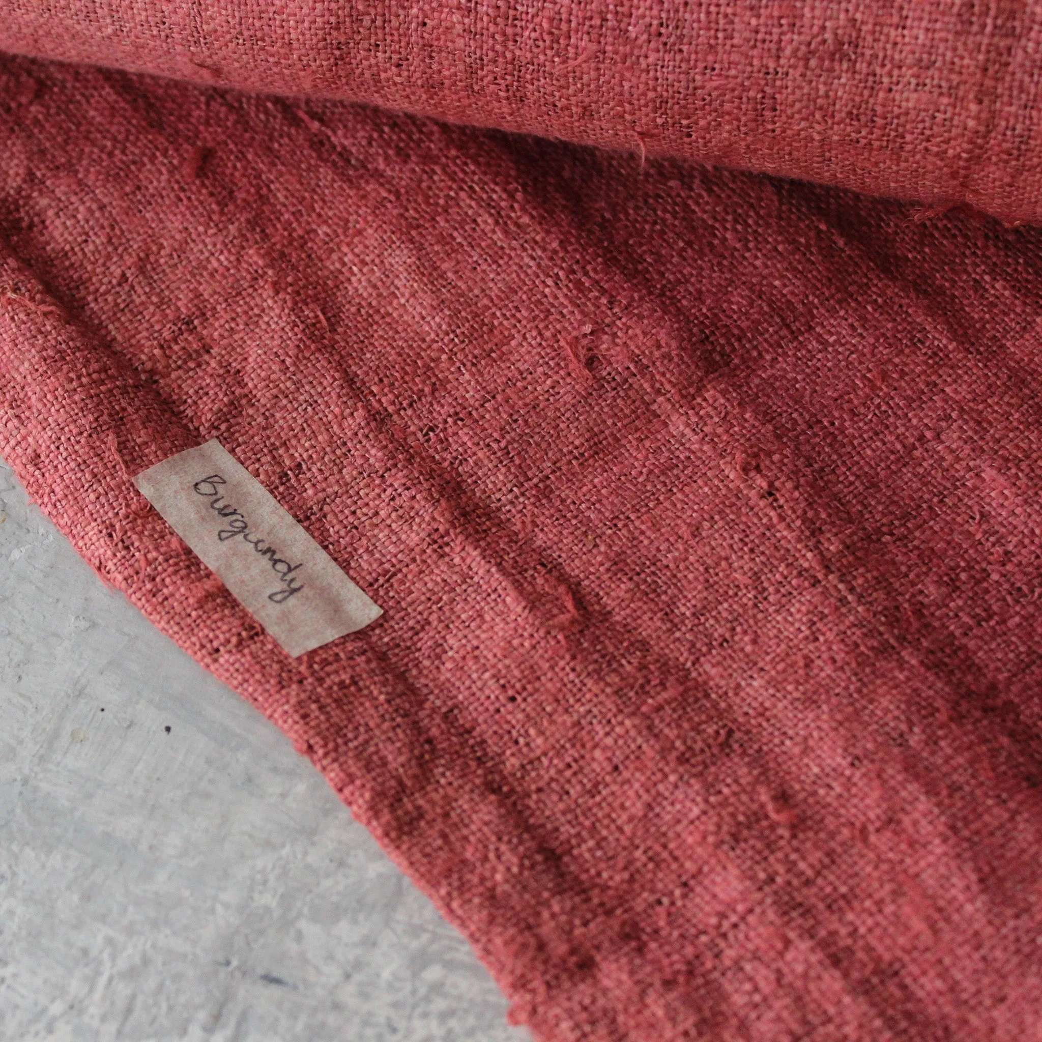 Handwoven Hemp Fabrics : Autumn Colours