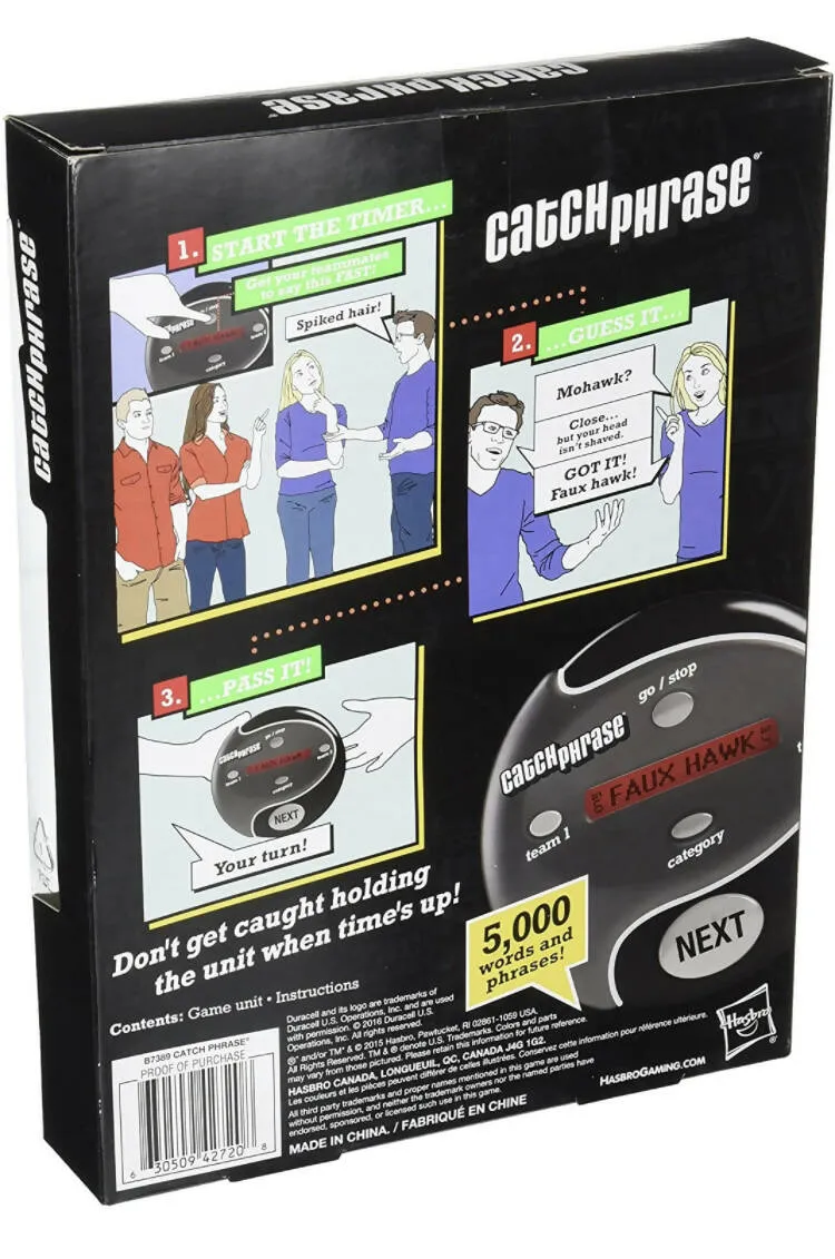 HASBRO Gaming Catch Phrase Game (Multicolor)