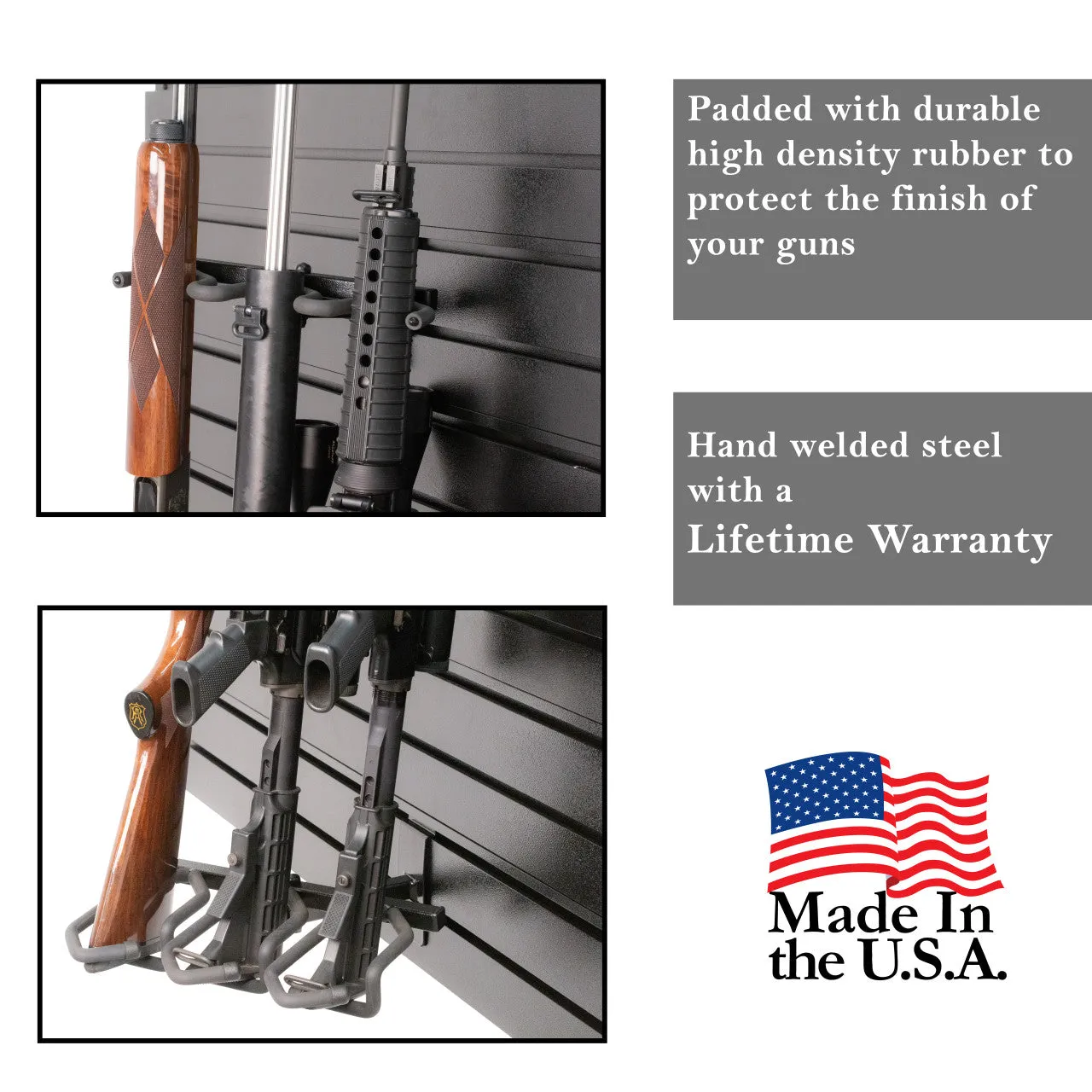 Hold Up Displays Multi Angled Gun Display for Three Long Guns HD80