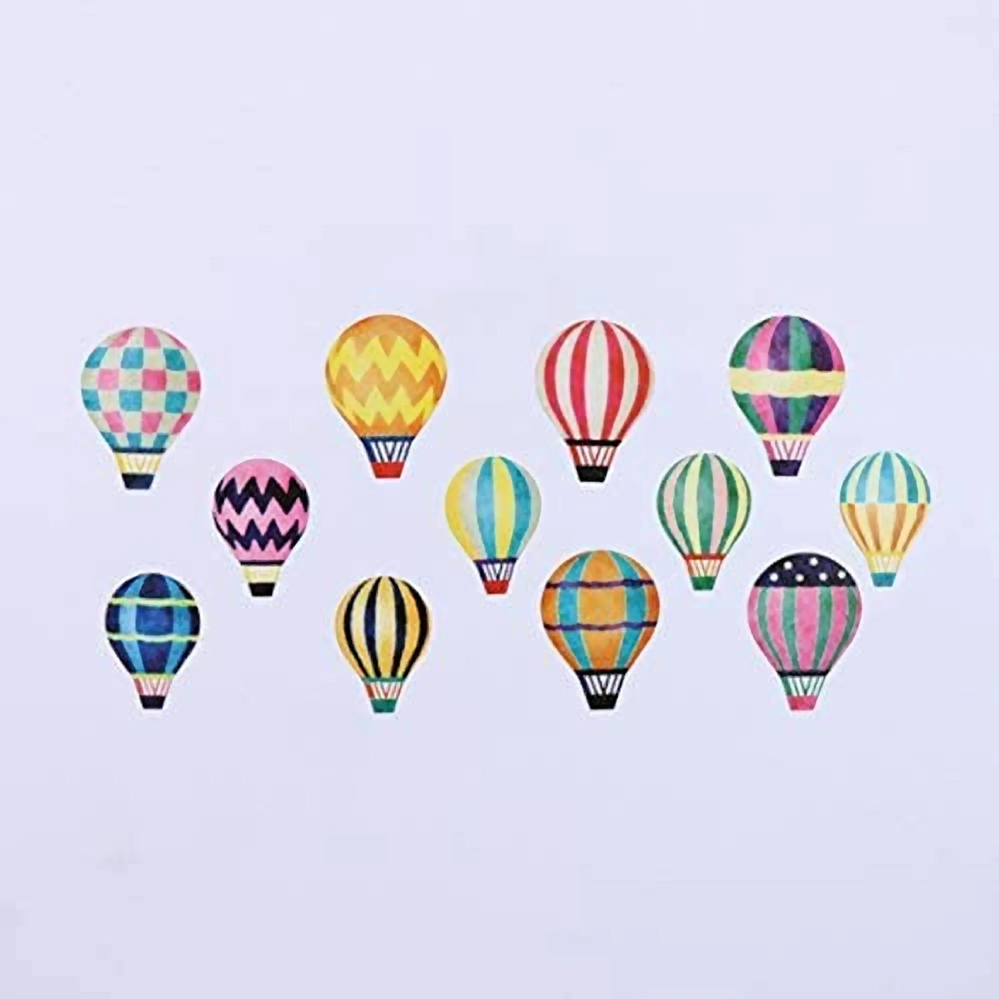HOT AIR BALLOON | Bande Washi Tape Masking Tape Sticker Roll BDA307 180 Stickers