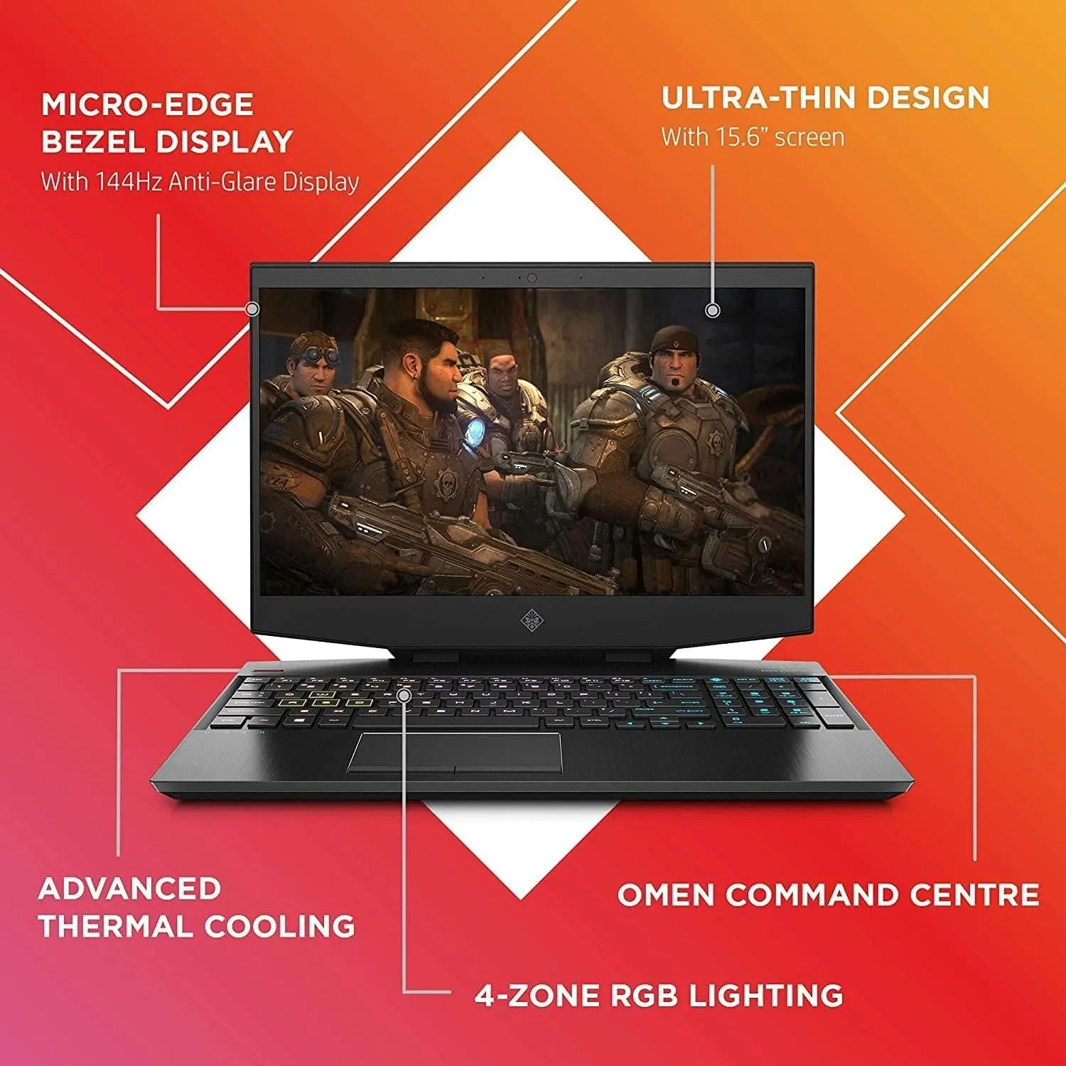 HP OMEN 15-dh1005na, Intel i7-10750H, 16GB RAM, 1TB SSD, RTX 2060 6GB, 15" - Shadow Black