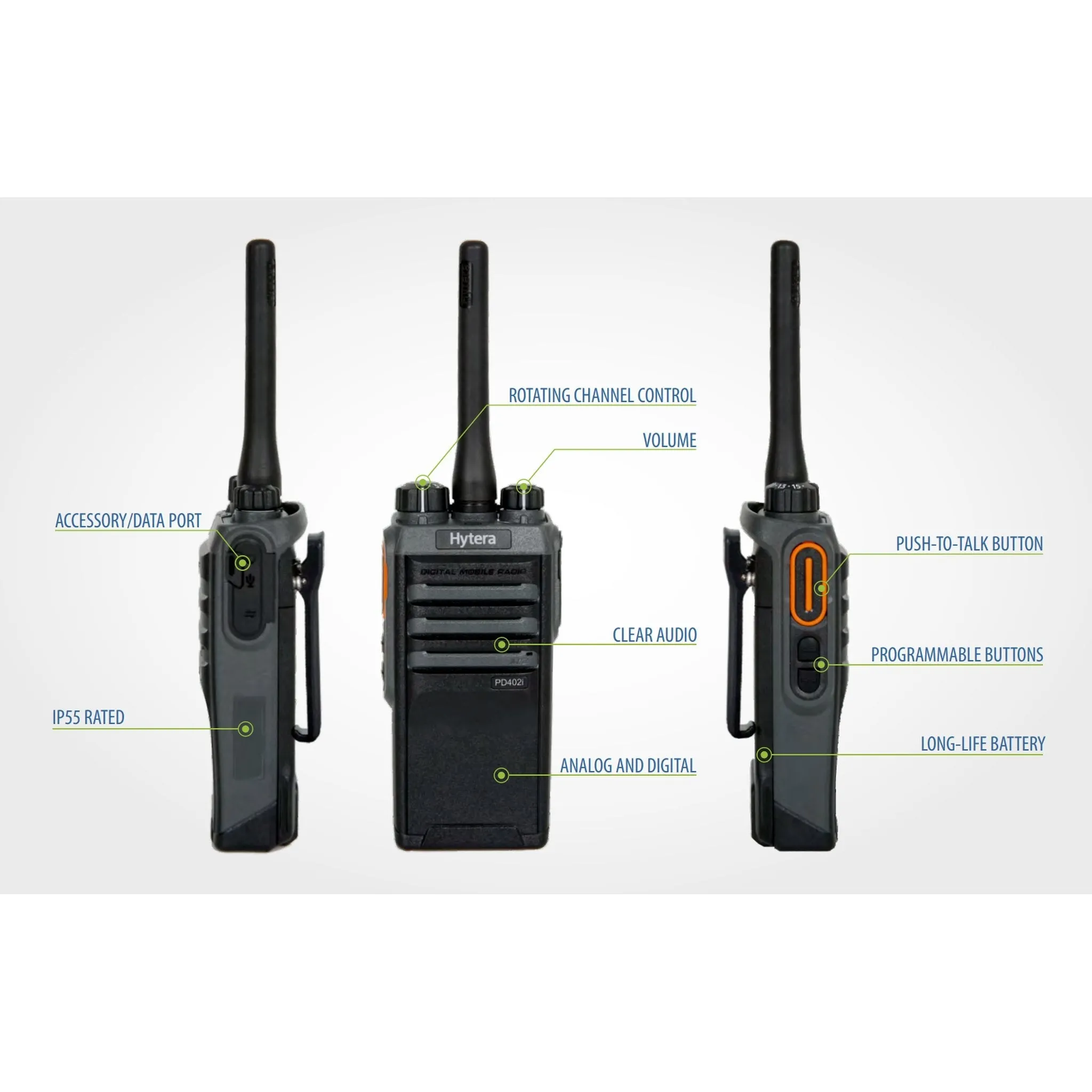 Hytera PD402i Portable Two-Way Radio | Preowned