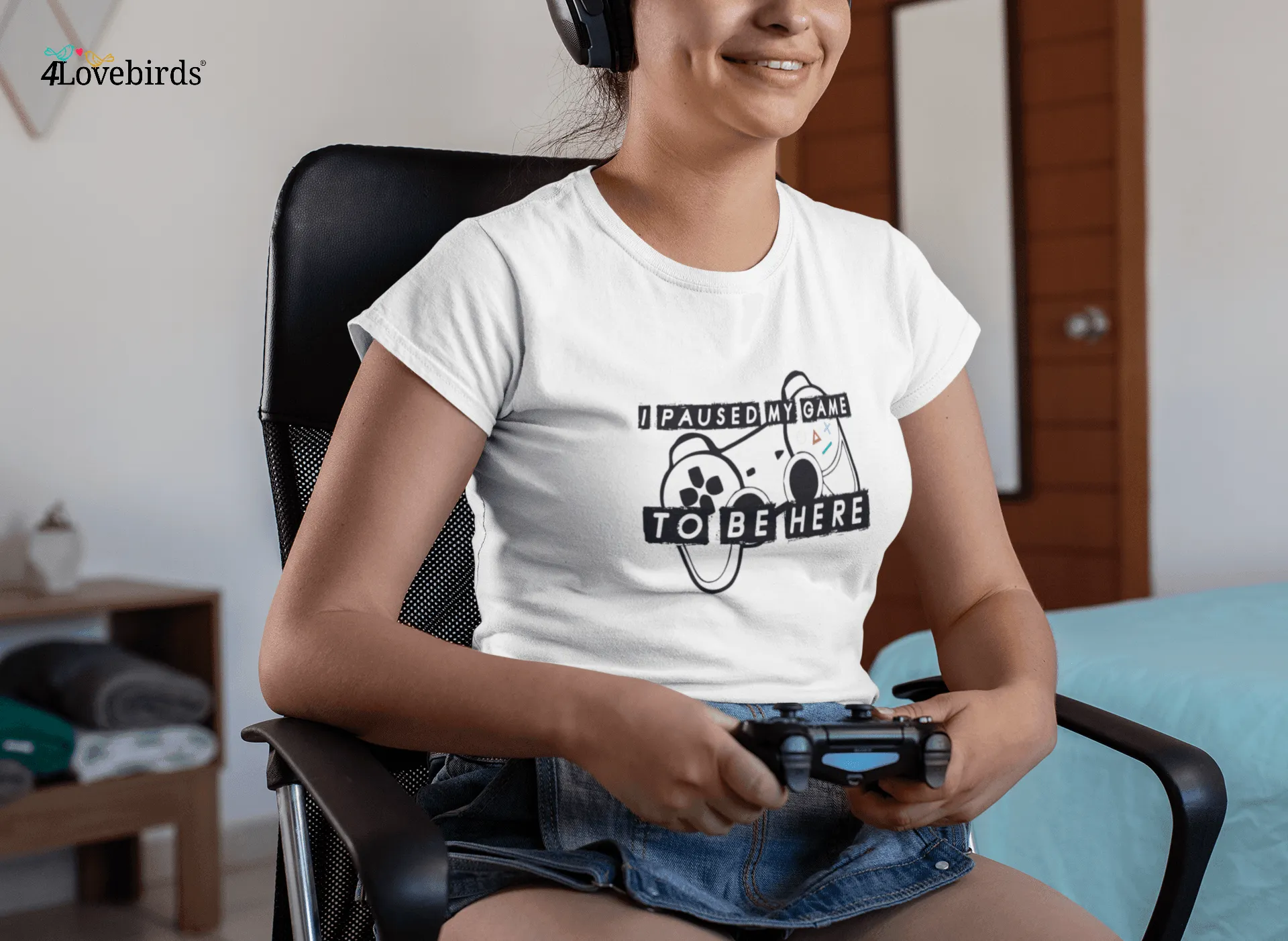 I Paused My Game To Be Here Hoodie, Gamer Sweatshirt, Funny Gaming Longsleeve, Mens Women Kids, Gamer Gift, Gaming Present, Gift for Him