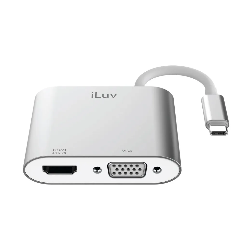iLuv USB-C to HDMI VGA Adapter