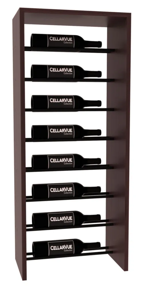 InstaCellar - 17.5" Horizontal Top Display - Black Metal Rods