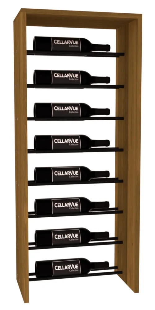 InstaCellar - 17.5" Horizontal Top Display - Black Metal Rods