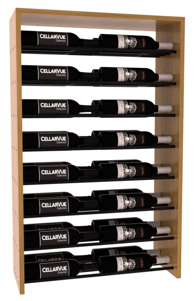 InstaCellar - 26" Horizontal Double Deep Top Display - Black Metal Rods