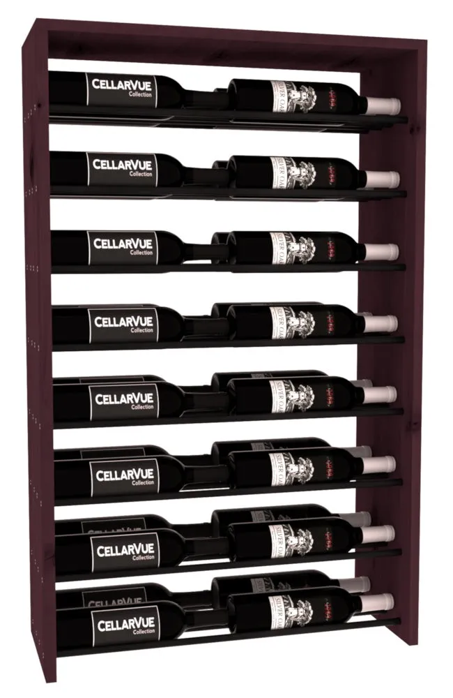 InstaCellar - 26" Horizontal Double Deep Top Display - Black Metal Rods