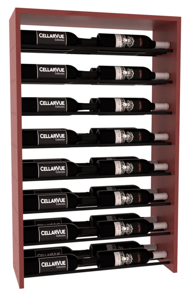 InstaCellar - 26" Horizontal Double Deep Top Display - Black Metal Rods