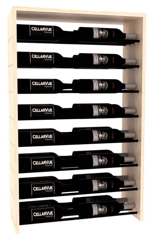 InstaCellar - 26" Horizontal Double Deep Top Display - Black Metal Rods