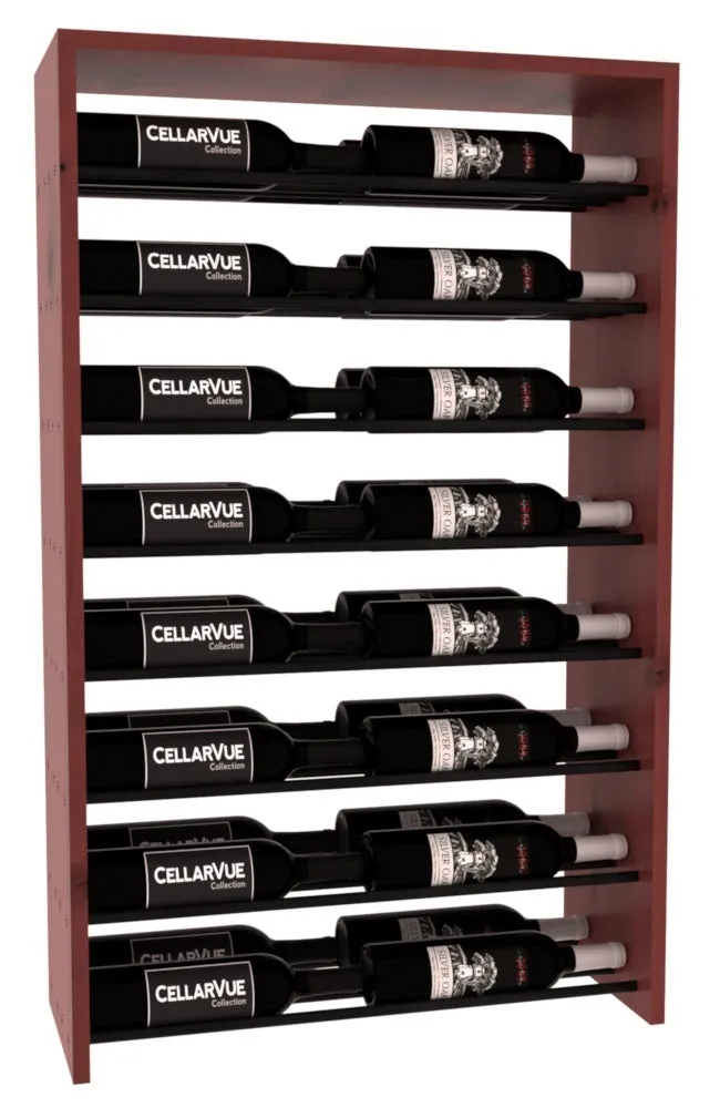 InstaCellar - 26" Horizontal Double Deep Top Display - Black Metal Rods