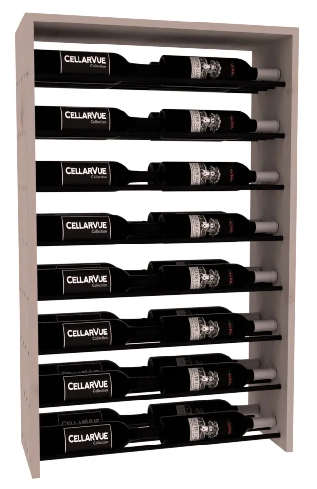 InstaCellar - 26" Horizontal Double Deep Top Display - Black Metal Rods