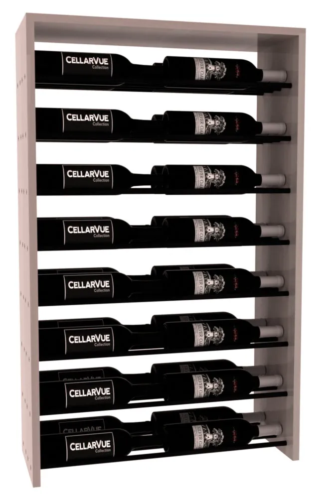 InstaCellar - 26" Horizontal Double Deep Top Display - Black Metal Rods