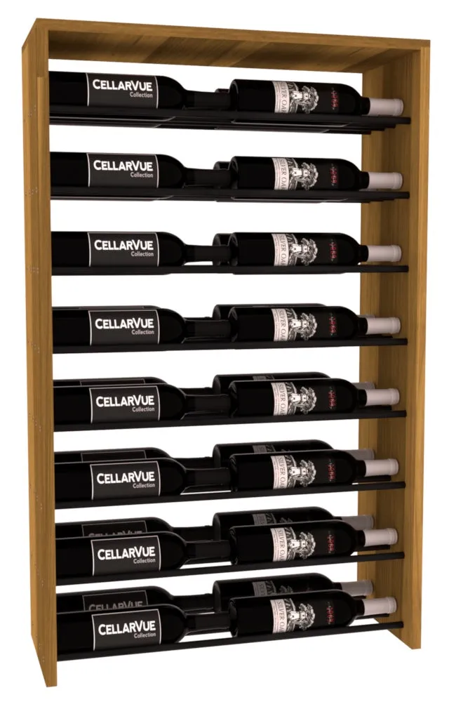 InstaCellar - 26" Horizontal Double Deep Top Display - Black Metal Rods