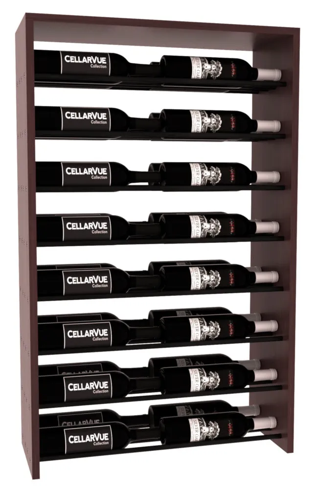 InstaCellar - 26" Horizontal Double Deep Top Display - Black Metal Rods