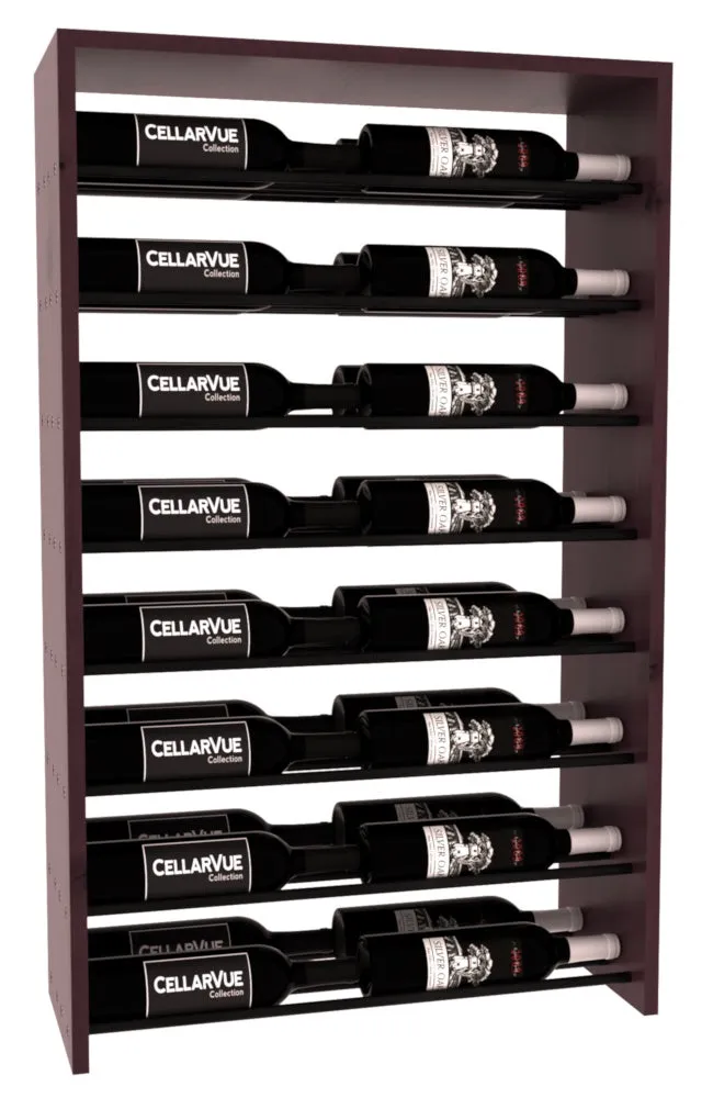 InstaCellar - 26" Horizontal Double Deep Top Display - Black Metal Rods