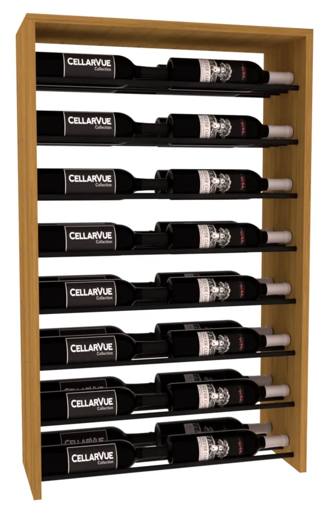 InstaCellar - 26" Horizontal Double Deep Top Display - Black Metal Rods
