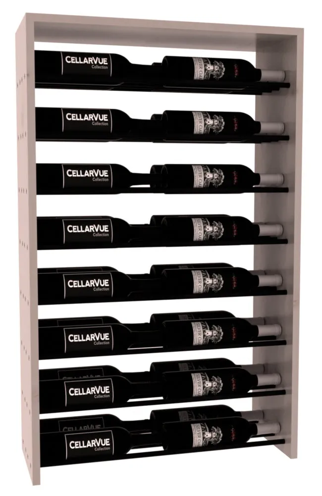InstaCellar - 26" Horizontal Double Deep Top Display - Black Metal Rods