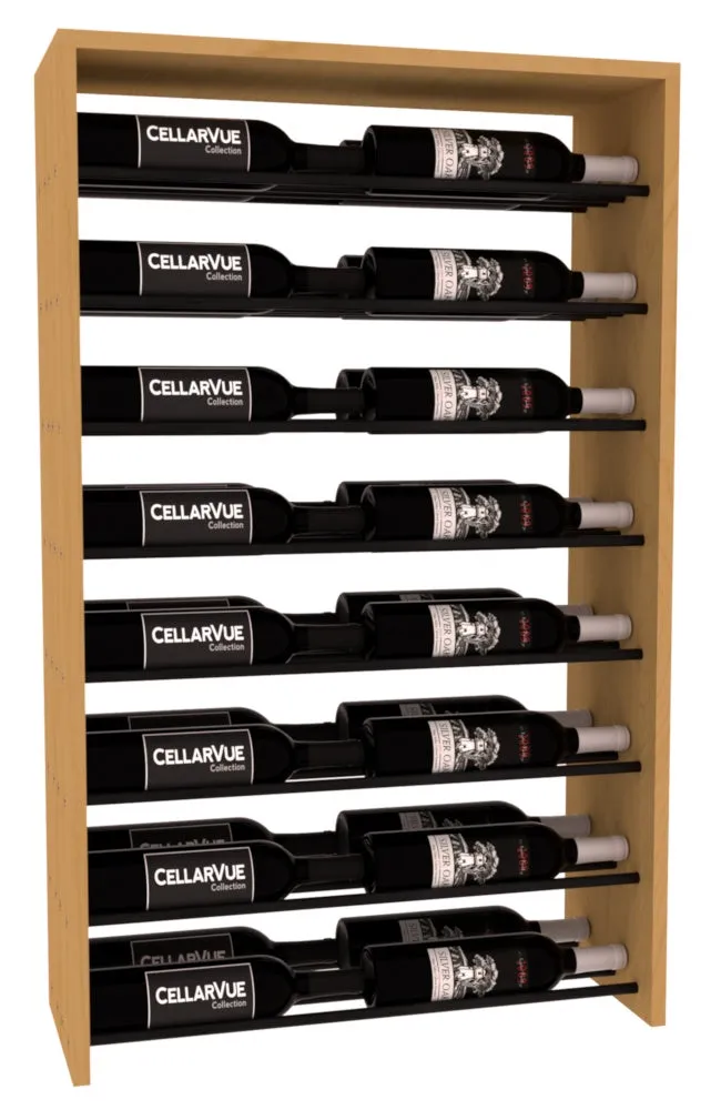 InstaCellar - 26" Horizontal Double Deep Top Display - Black Metal Rods