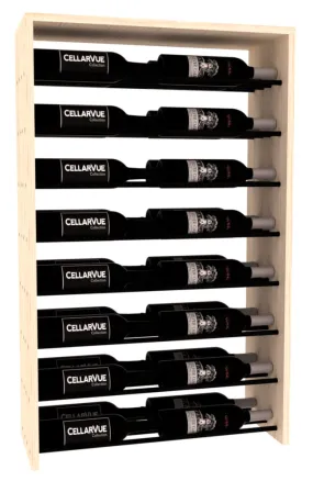 InstaCellar - 26" Horizontal Double Deep Top Display - Black Metal Rods