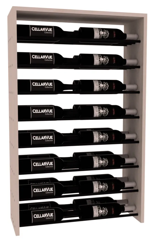 InstaCellar - 26" Horizontal Double Deep Top Display - Black Metal Rods