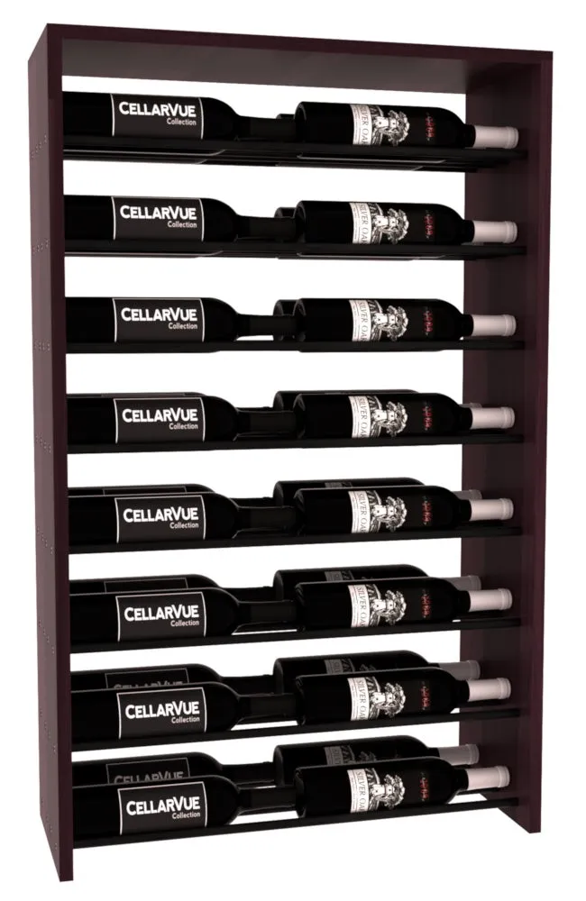 InstaCellar - 26" Horizontal Double Deep Top Display - Black Metal Rods