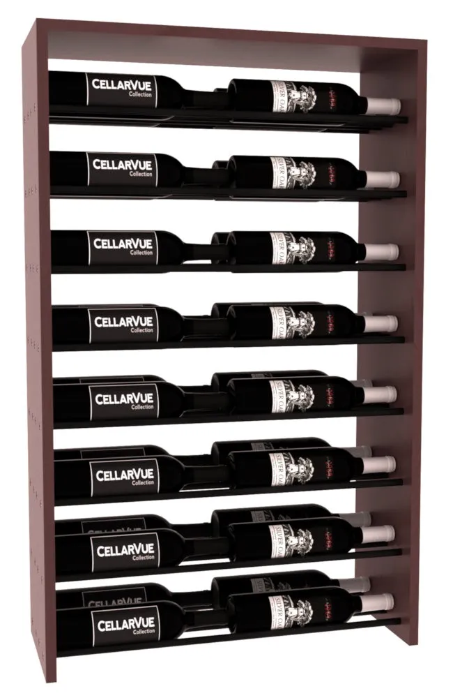 InstaCellar - 26" Horizontal Double Deep Top Display - Black Metal Rods