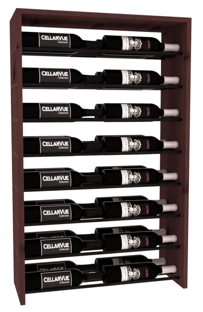 InstaCellar - 26" Horizontal Double Deep Top Display - Black Metal Rods