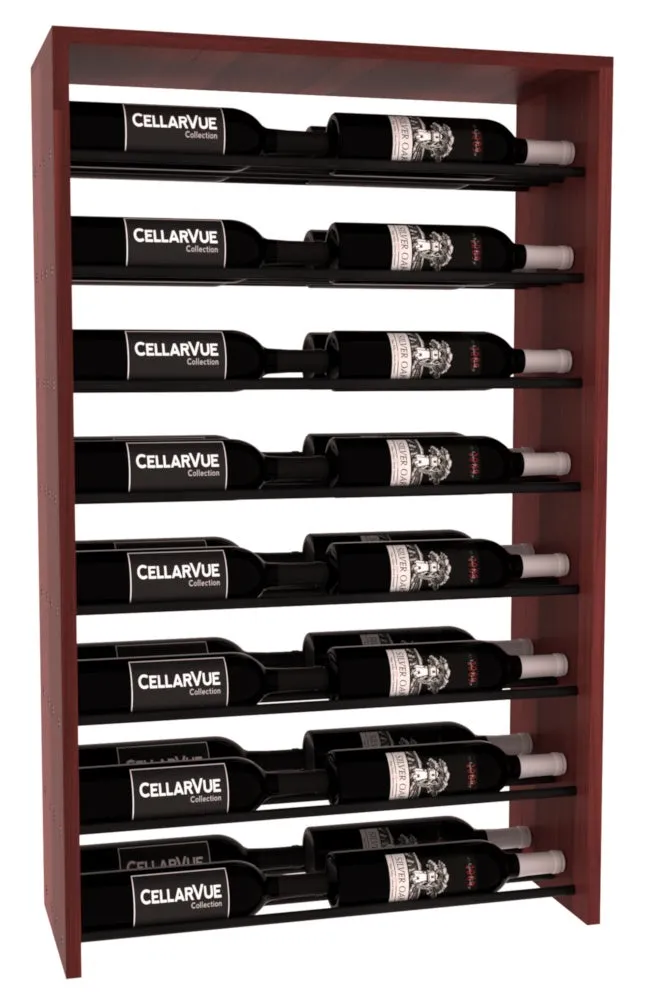 InstaCellar - 26" Horizontal Double Deep Top Display - Black Metal Rods