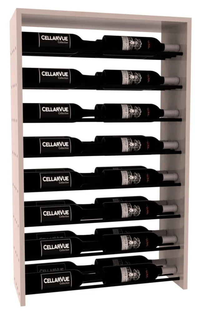 InstaCellar - 26" Horizontal Double Deep Top Display - Black Metal Rods