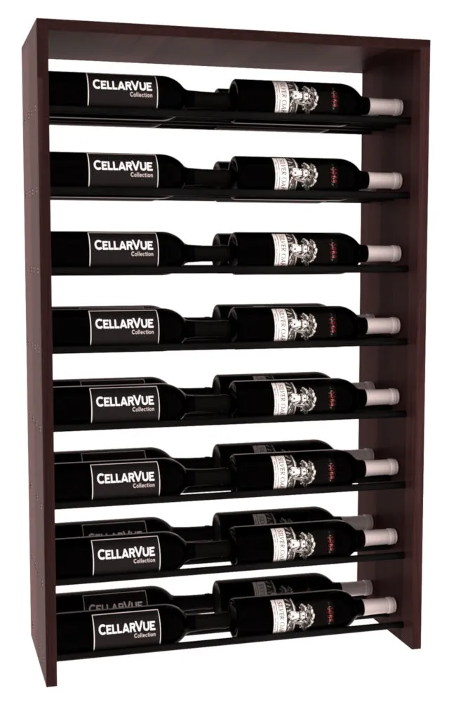 InstaCellar - 26" Horizontal Double Deep Top Display - Black Metal Rods