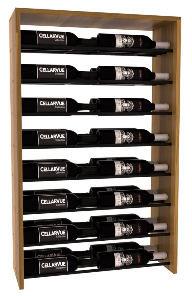 InstaCellar - 26" Horizontal Double Deep Top Display - Black Metal Rods