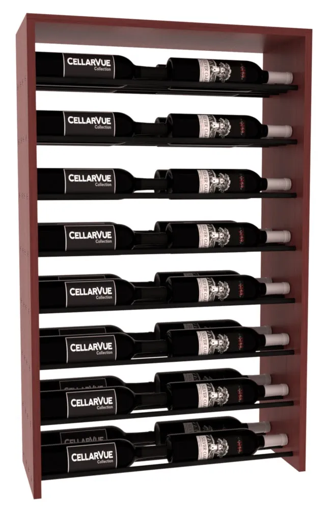 InstaCellar - 26" Horizontal Double Deep Top Display - Black Metal Rods