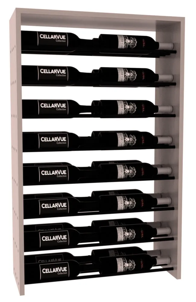 InstaCellar - 26" Horizontal Double Deep Top Display - Black Metal Rods