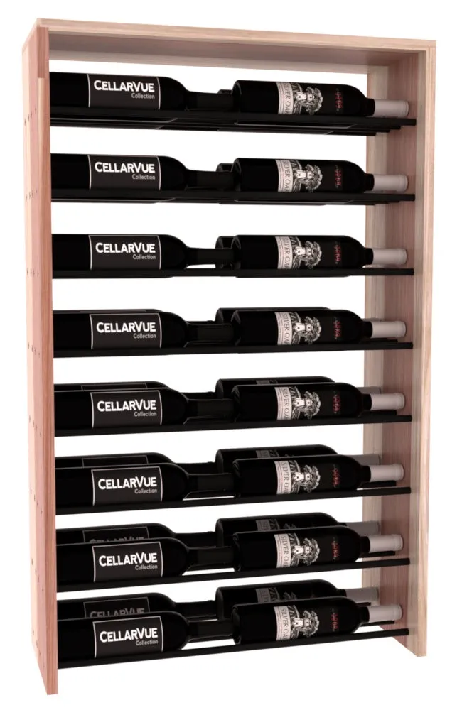 InstaCellar - 26" Horizontal Double Deep Top Display - Black Metal Rods