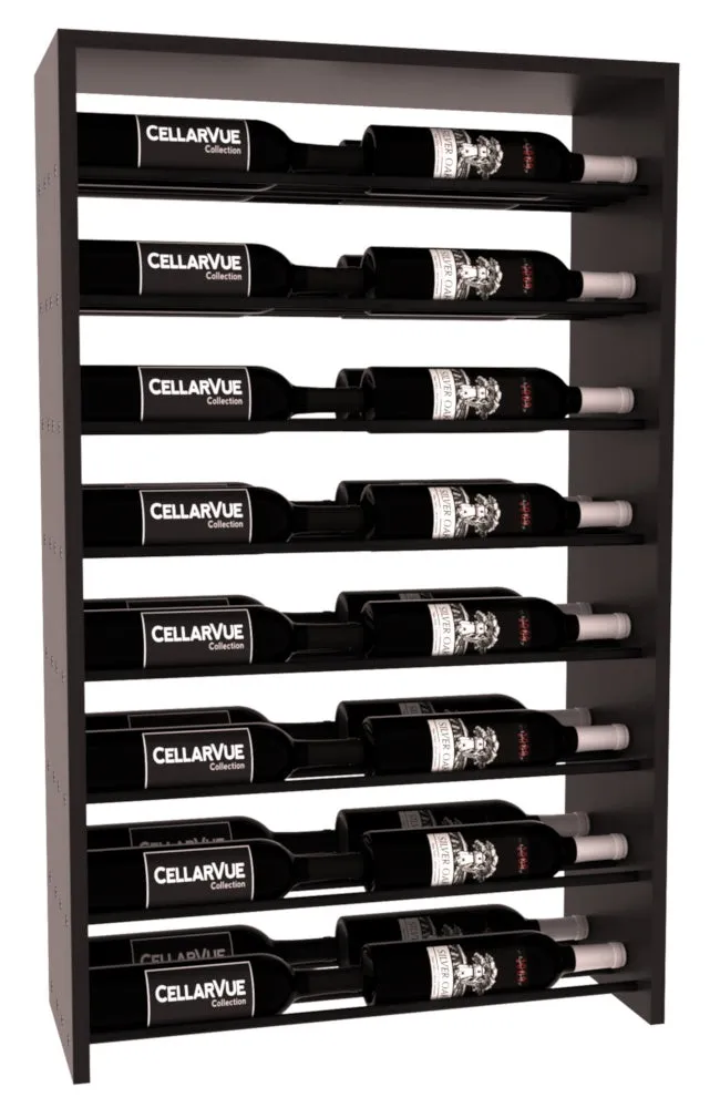 InstaCellar - 26" Horizontal Double Deep Top Display - Black Metal Rods