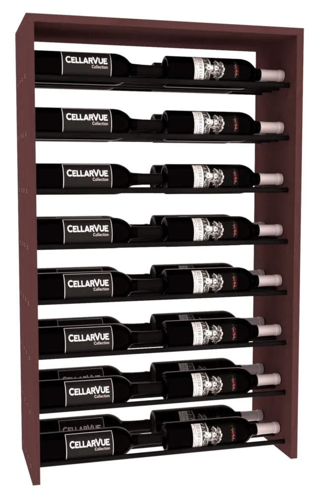 InstaCellar - 26" Horizontal Double Deep Top Display - Black Metal Rods