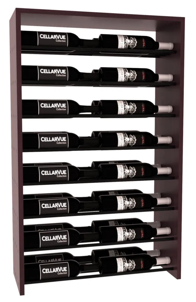 InstaCellar - 26" Horizontal Double Deep Top Display - Black Metal Rods