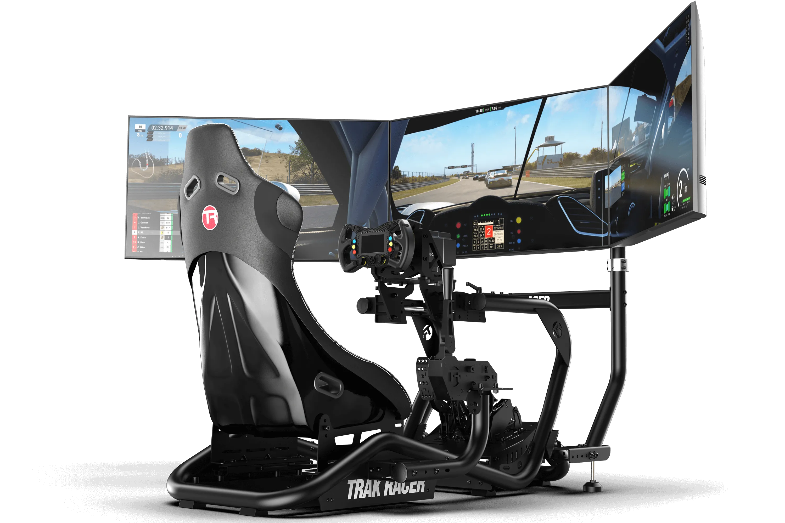 Integrated Triple Monitor Stand for Trak Racer TR8 PRO