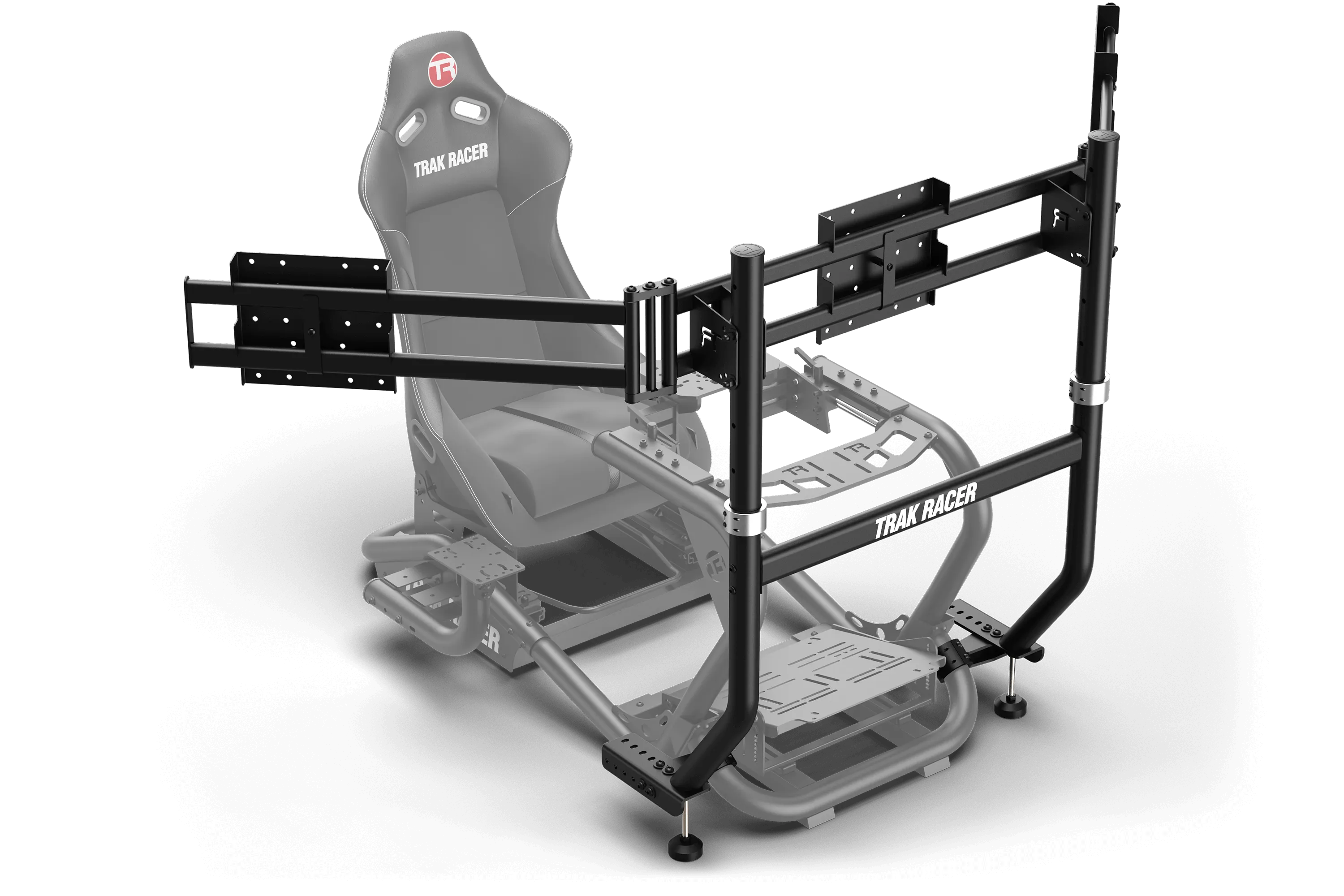 Integrated Triple Monitor Stand for Trak Racer TR8 PRO