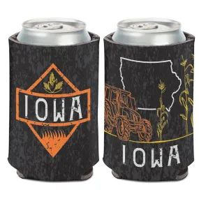 Iowa Farming Tractor & Corn Fields WinCraft Neoprene Drink Can Cooler