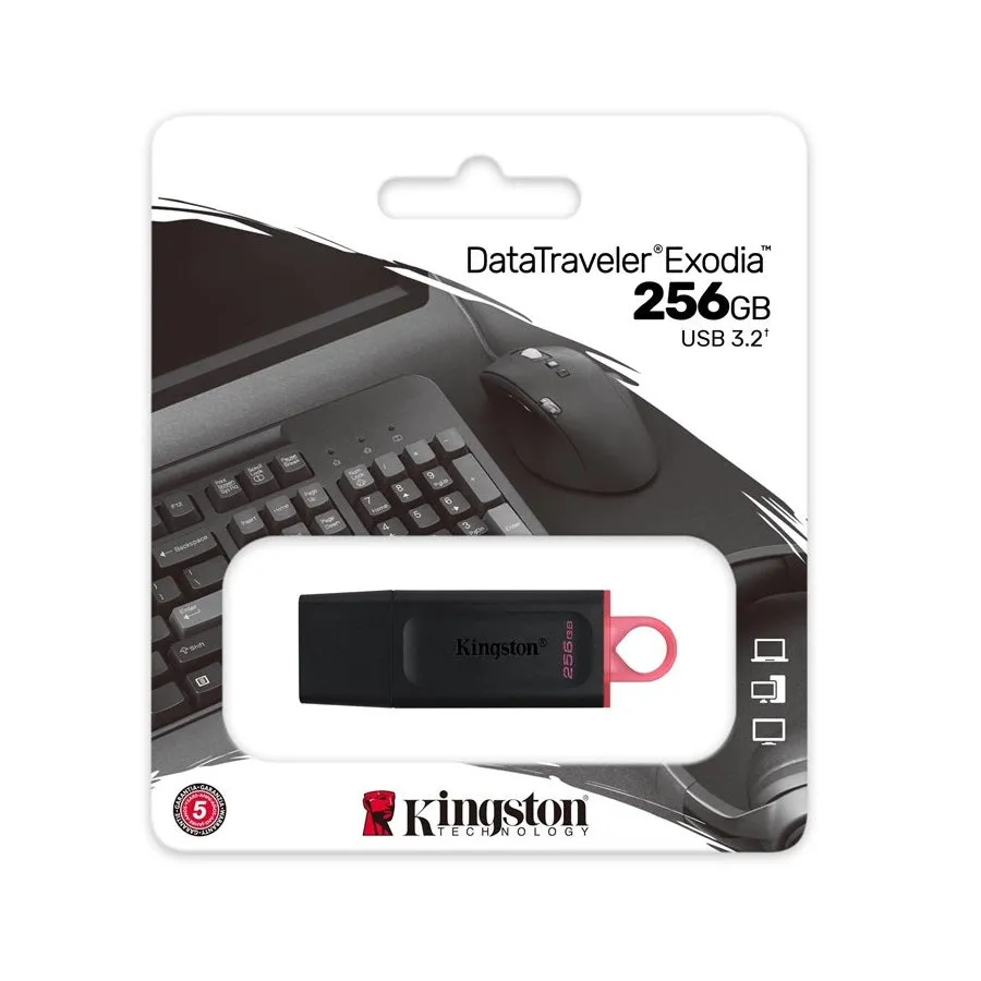 Kingston DataTraveler Exodia 256GB 3.2 USB Flash Drive - Black | 310023