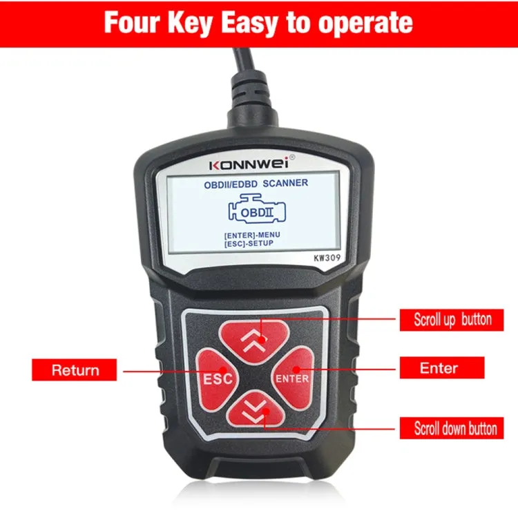 KONNWEI KW309 V309 V310 MS309 Code Reader OBD2 Scanner Diagnostic Tool