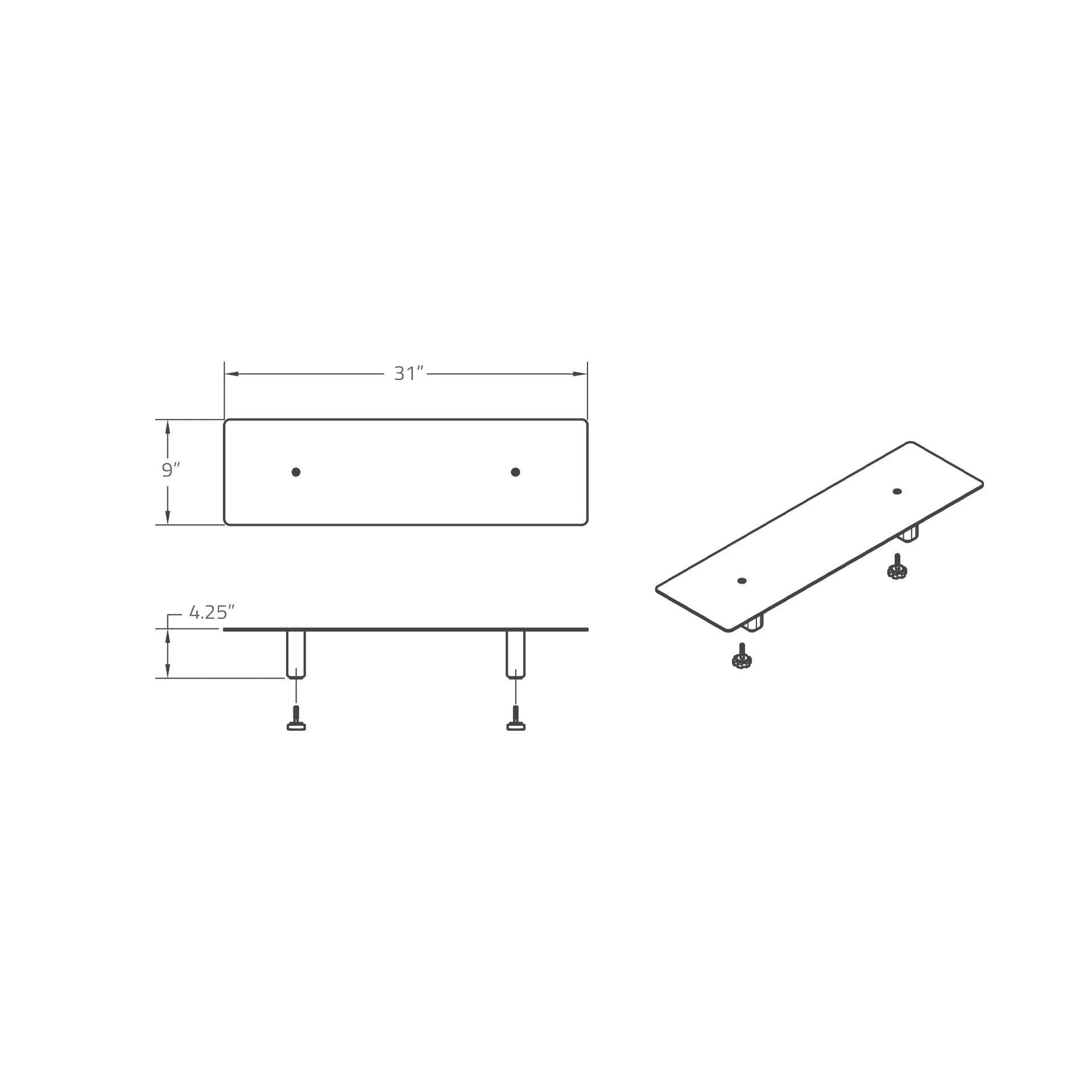 Large Stand - Black Oak