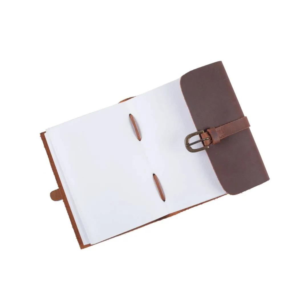 Leather Journal - Buckle A6 Unlined