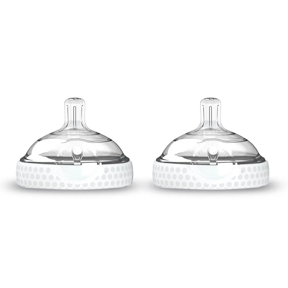 Level 2 Nipples for Baby Bottles, 2 Pack