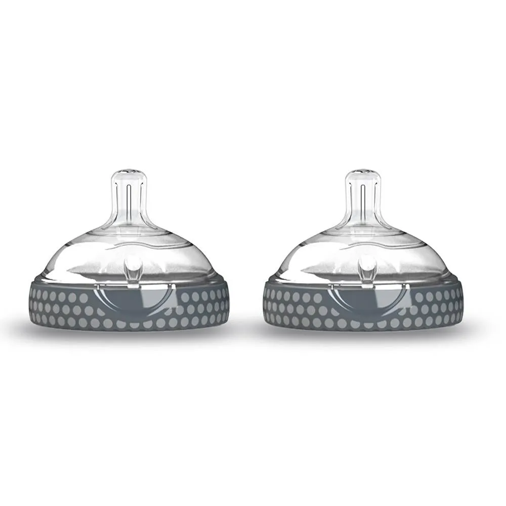 Level 2 Nipples for Baby Bottles, 2 Pack