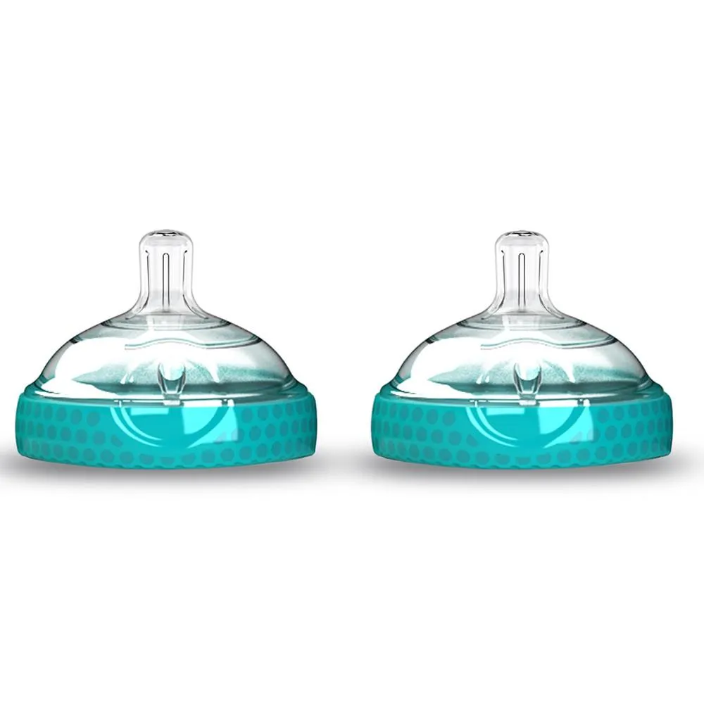 Level 2 Nipples for Baby Bottles, 2 Pack