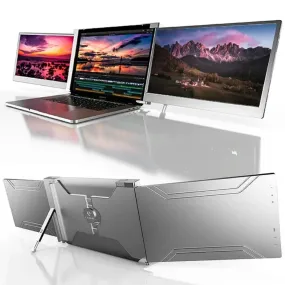 LIMINK S19 Portable Triple Monitor Extender with 14'' Screen, Silver