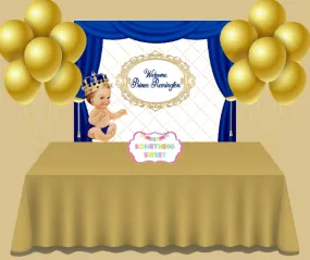 Little Prince Birthday Party Backdrop - FREE SHIPPING